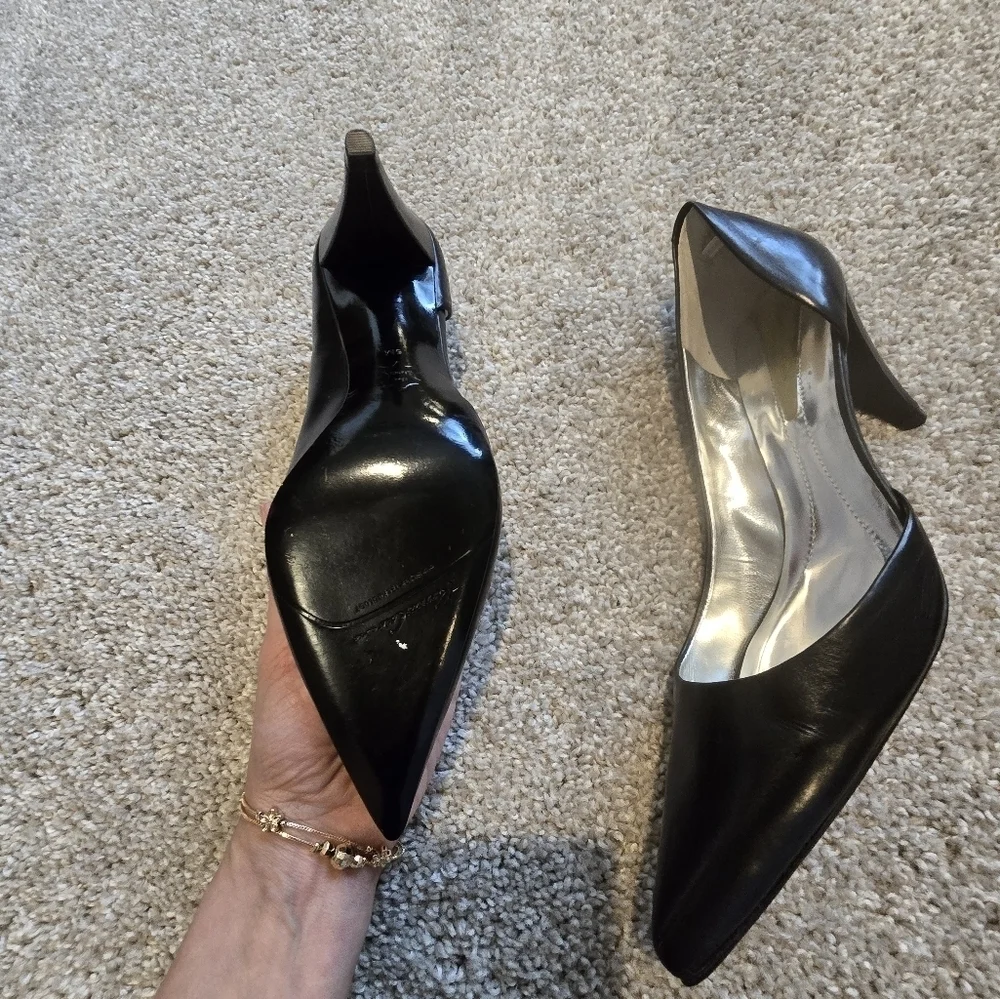 Kenneth Cole 925 Heels -Elegant Black Leather Women's Pumps